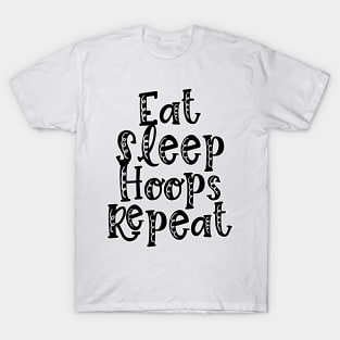 Eat Sleep Hoops Repeat T-Shirt